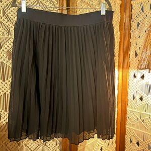 Torrid Black A-Line Pleated Skirt